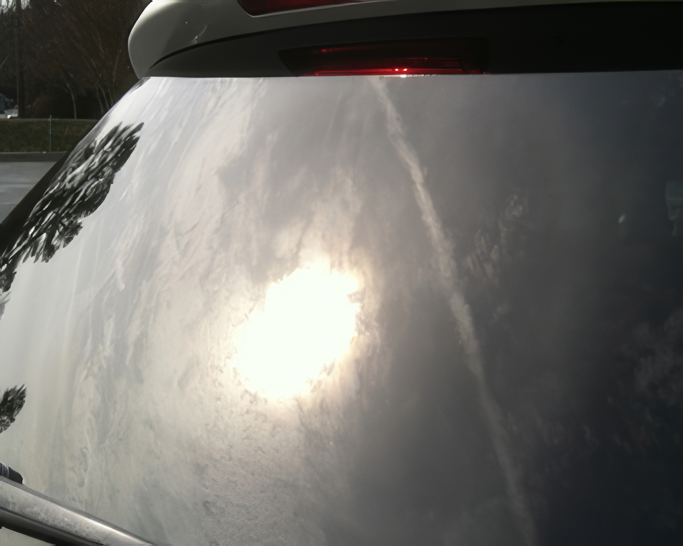 After repair - clear windshield