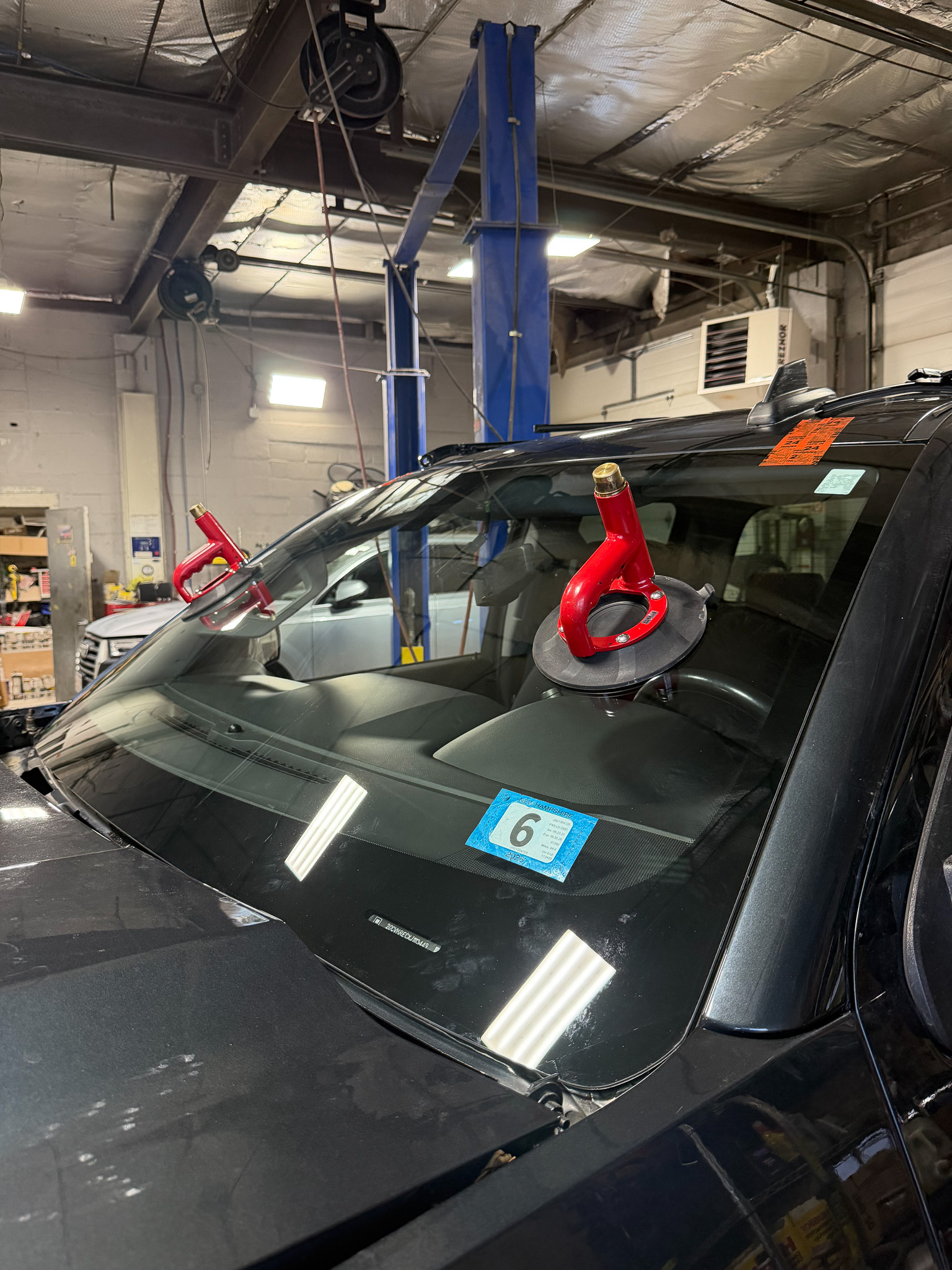 Professional auto glass installation